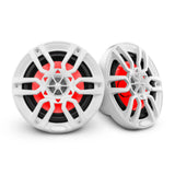 DS18 NXL 6.5" 2-Way Coaxial Marine Speaker w/ 100 Watts RMS 4-Ohm RGB LED Lights