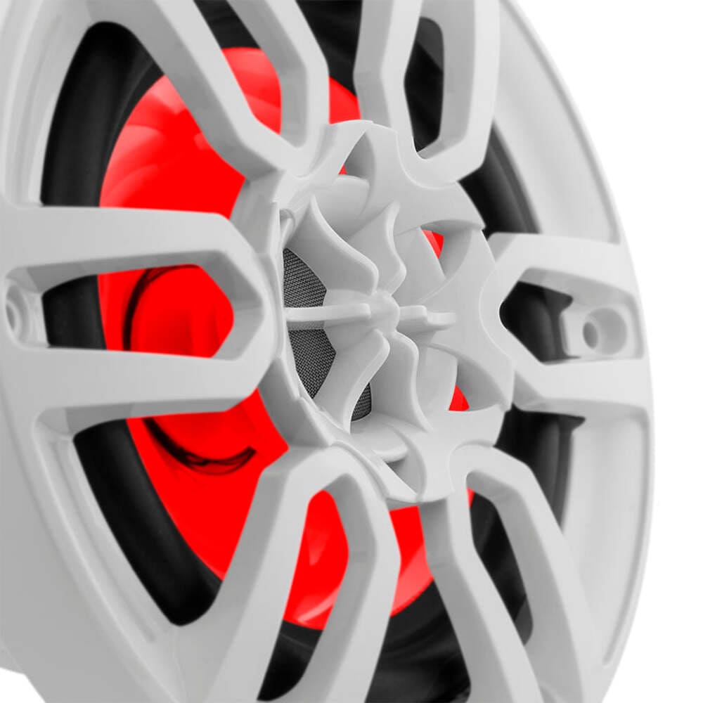 DS18 NXL 6.5" 2-Way Coaxial Marine Speaker w/ 100 Watts RMS 4-Ohm RGB LED Lights