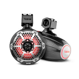 DS18 NXL 6.5" Marine Water Resistant Wakeboard Tower Speakers with Integrated RGB LED Lights 300 Watts