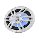 DS18 NXL 6x9" 2-Way Coaxial Marine Speaker w/ 125 Watts RMS 4-Ohm RGB LED Lights