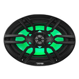 DS18 NXL 6x9" 2-Way Coaxial Marine Speaker w/ 125 Watts RMS 4-Ohm RGB LED Lights