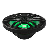 DS18 NXL 6x9" 2-Way Coaxial Marine Speaker w/ 125 Watts RMS 4-Ohm RGB LED Lights