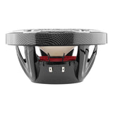 DS18 NXL 8" 2-Way Coaxial Marine Speaker w/ 125 Watts RMS 4-Ohm RGB LED Lights - Black Carbon Fiber