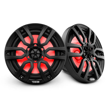 DS18 NXL 8" 2-Way Coaxial Marine Speaker w/ 125 Watts RMS 4-Ohm RGB LED Lights