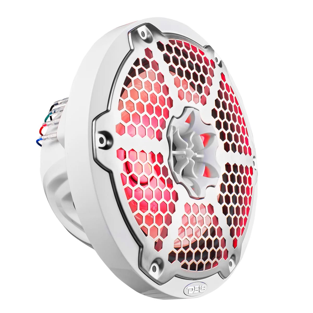DS18 NXL 8" 2-Way Coaxial Marine Speaker With RGB LED Lights 125 Watts RMS 4-Ohm