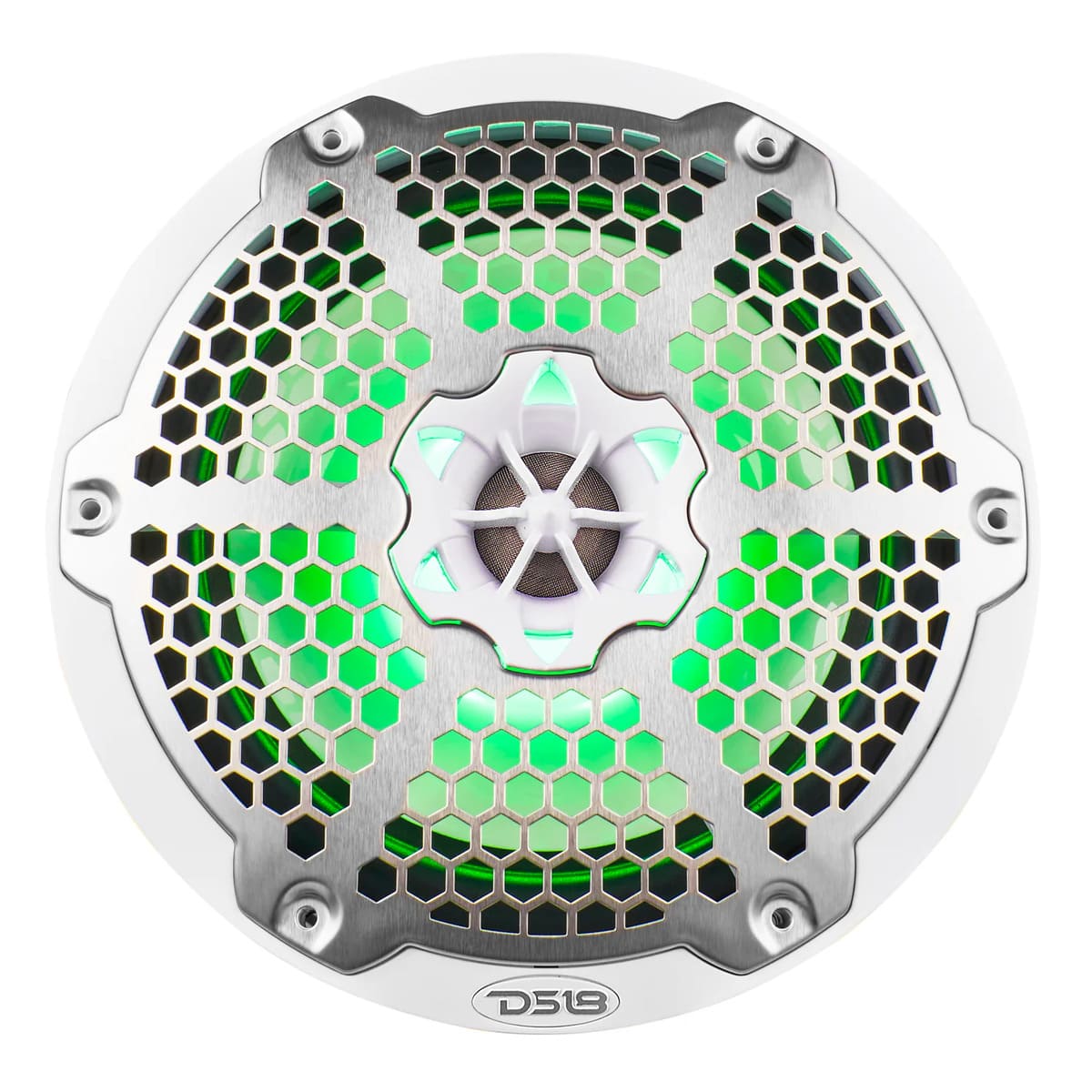 DS18 NXL 8" 2-Way Coaxial Marine Speaker With RGB LED Lights 125 Watts RMS 4-Ohm