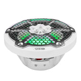 DS18 NXL 8" 2-Way Coaxial Marine Speaker With RGB LED Lights 125 Watts RMS 4-Ohm