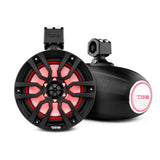 DS18 NXL 8" Marine Water Resistant Wakeboard Tower Speakers with Integrated RGB LED, 375 Watts