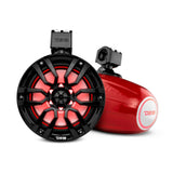 DS18 NXL 8" Marine Water Resistant Wakeboard Tower Speakers with Integrated RGB LED, 375 Watts