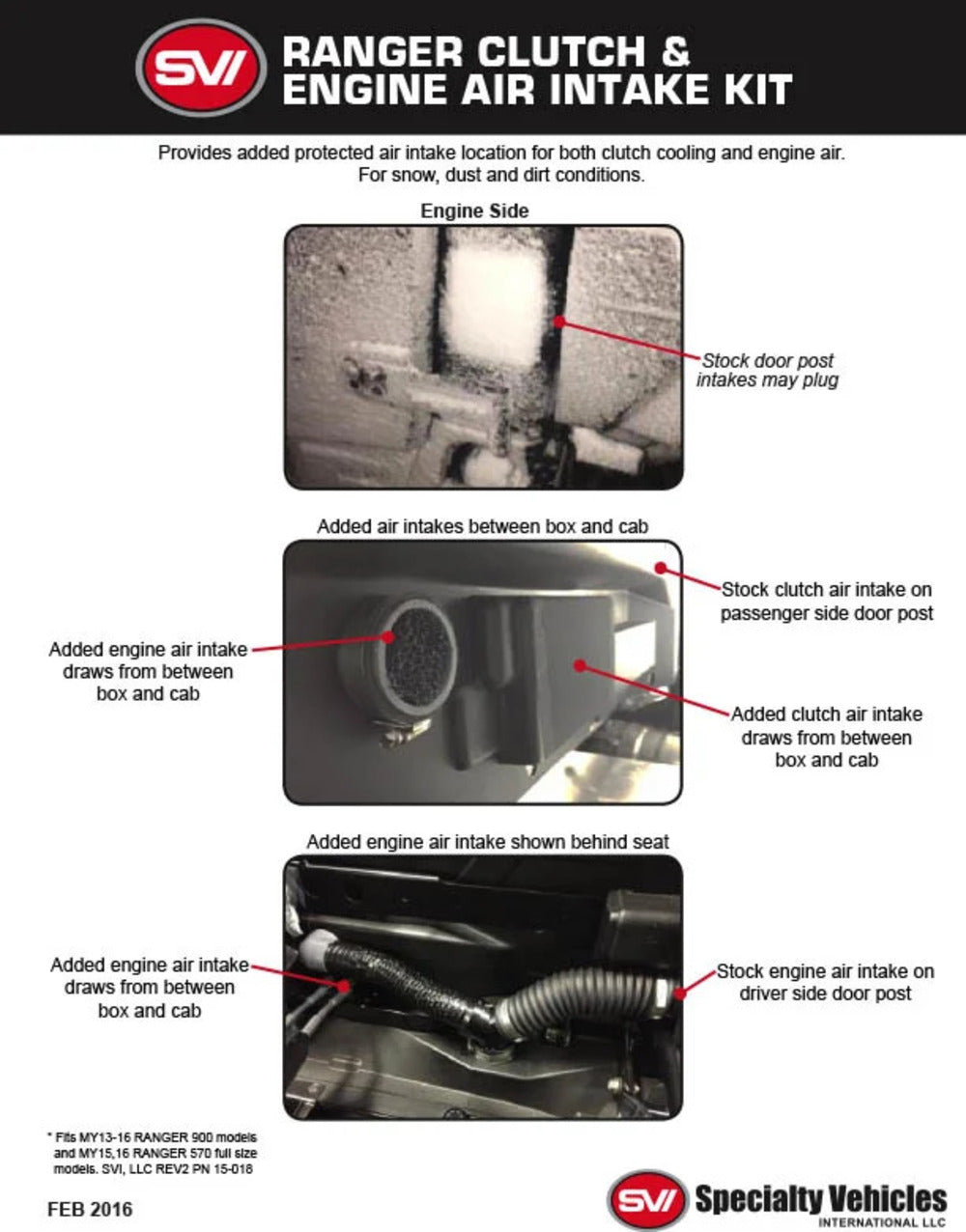 Duraclutch Polaris Ranger XP 1000 Clutch & Engine Air Intake Kit - 15-018
