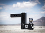 Weigh Safe 8in Drop Hitch w/Built-in Scale & 2in Shank (10K/15K GTWR) w/WS05 - Steel - SWS8-2-KA