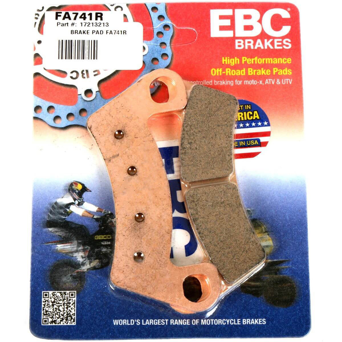 EBC Arctic Cat Long-Life Sintered R Brake Pads - Metallic Front/Rear