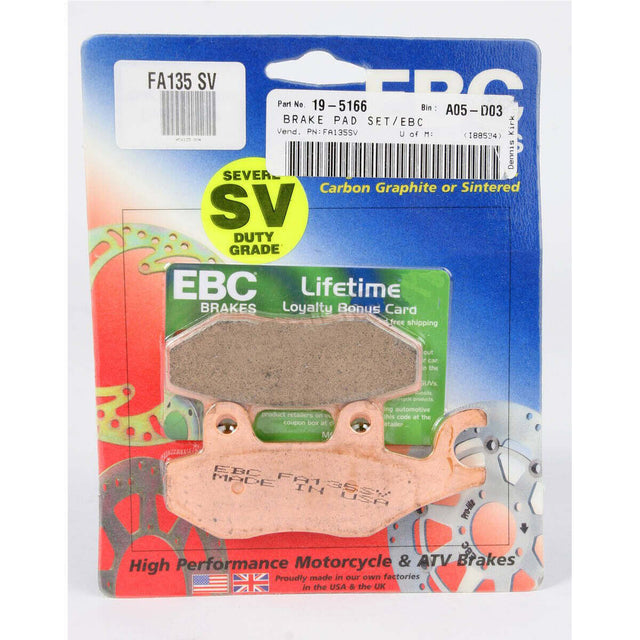 EBC SV Severe Duty Sintered Metal Brake Pads - Front/Rear