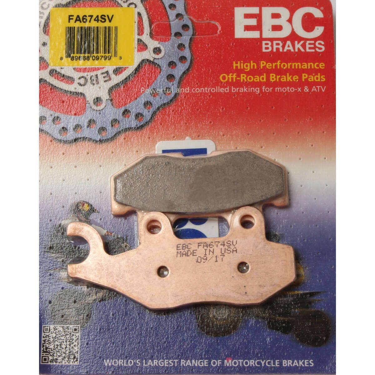 EBC Yamaha Viking/Wolverine SV Severe Duty Sintered Metal Brake Pads - Rear Left