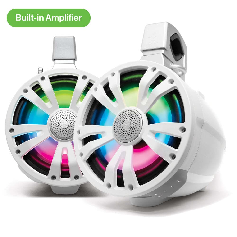 EcoXgear TA8 - 1 Bluetooth Amplified Extreme + 1 Passive Tower Speaker