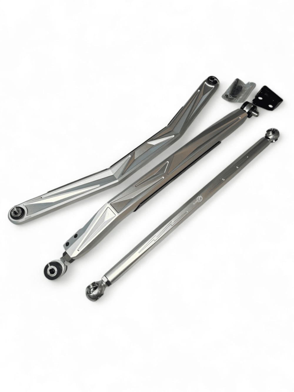 Elekric Offroad '24+ Can Am Maverick R Anodized Clear High Clearance Adjustable Radius Rods