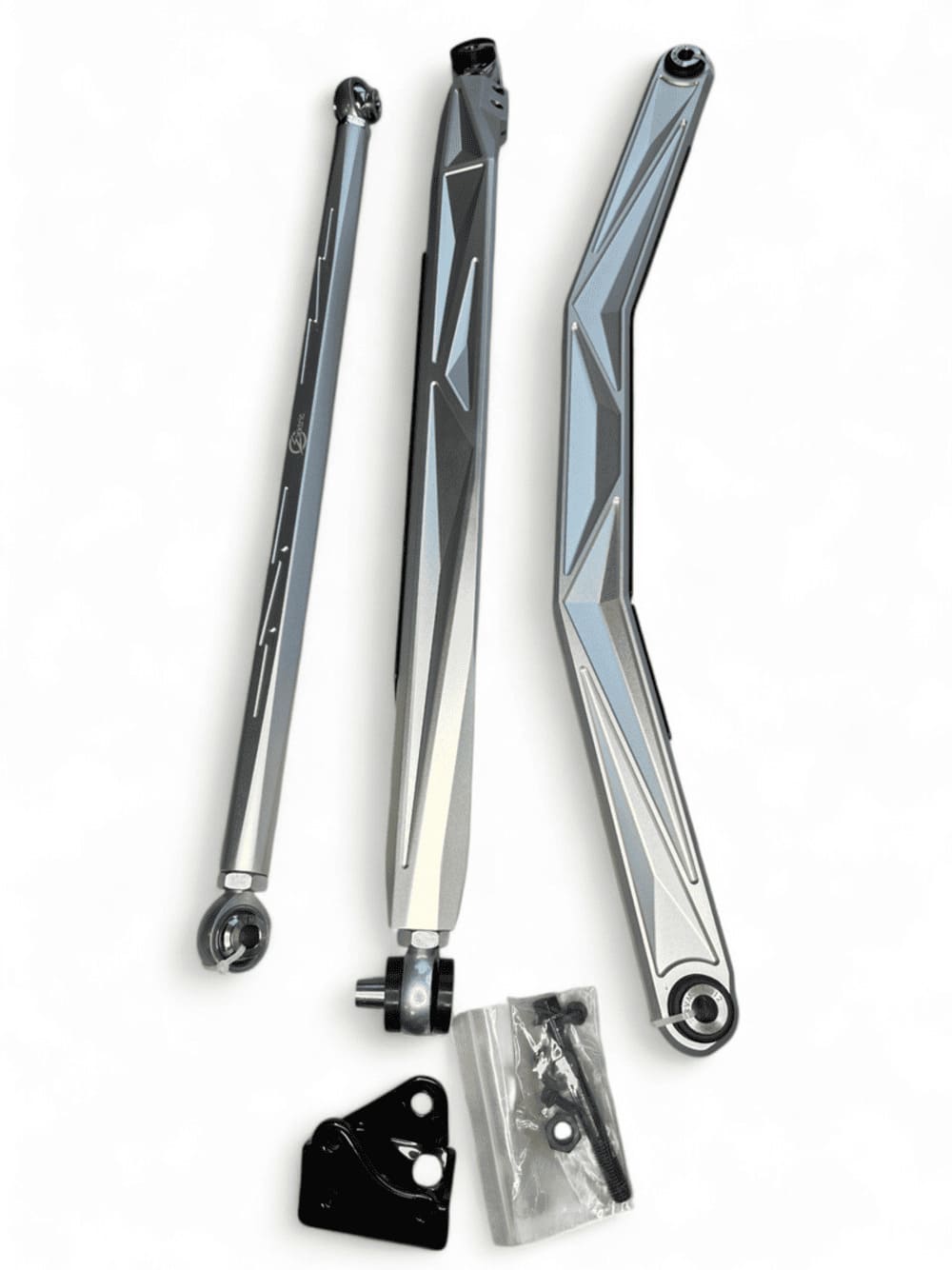 Elekric Offroad '24+ Can Am Maverick R Anodized Clear High Clearance Adjustable Radius Rods