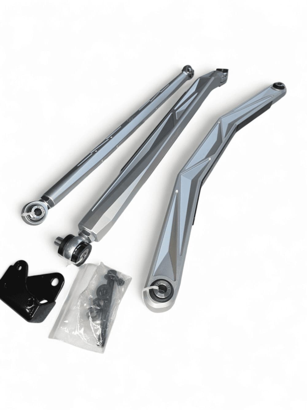 Elekric Offroad '24+ Can Am Maverick R Anodized Clear High Clearance Adjustable Radius Rods