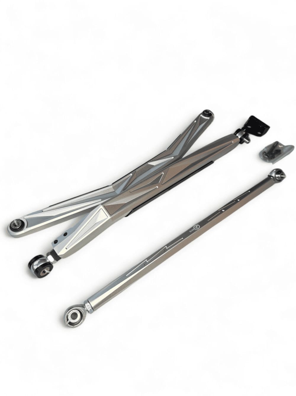 Elekric Offroad '24+ Can Am Maverick R Anodized Clear High Clearance Adjustable Radius Rods