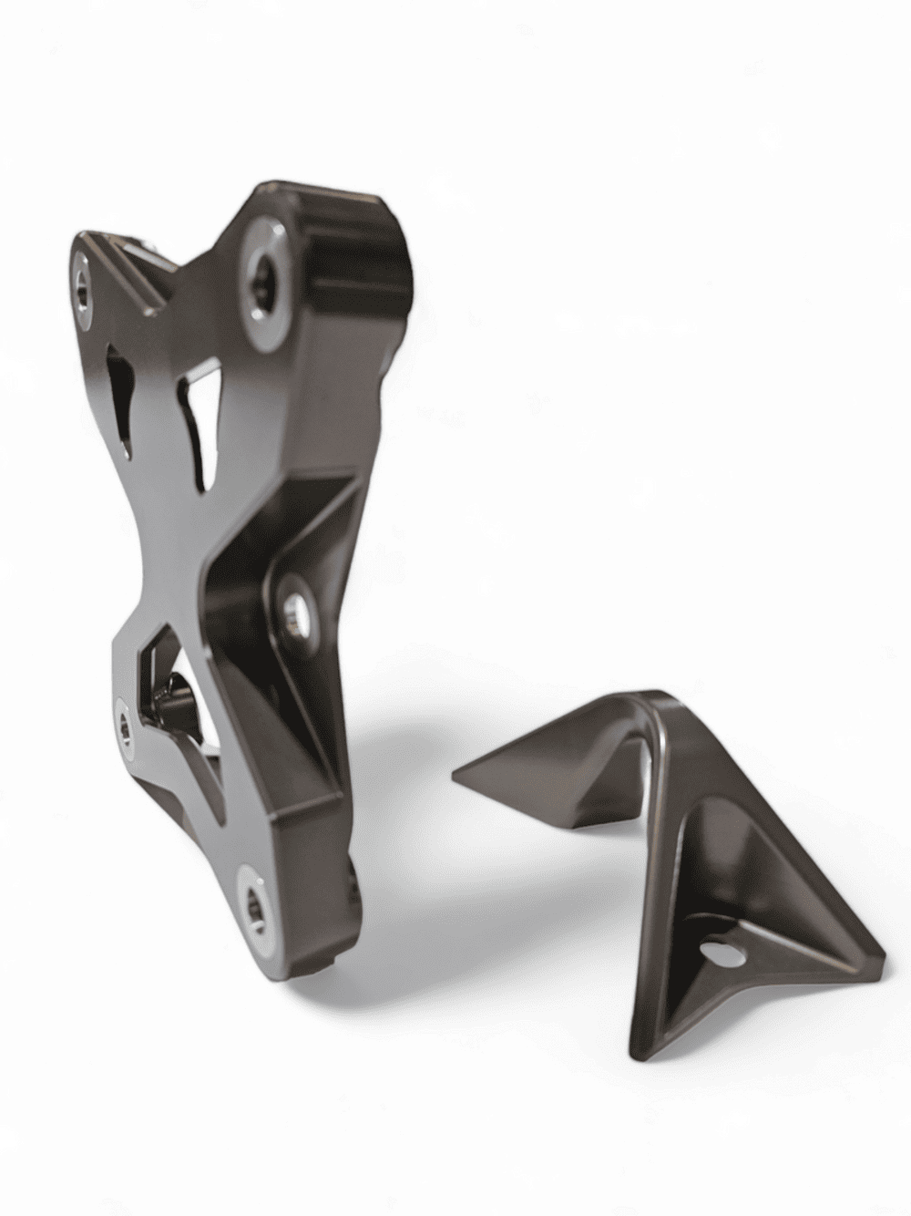 Elektric Offroad '17-'21 Can-Am Maverick X3 Radius Rod Plate w/ Tow Hook - Gunmetal