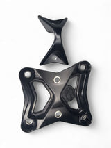 Elektric Offroad '17+ Can-Am Maverick X3 6 Bolt XL Radius Rod Plate w/ Tow Hook - Black