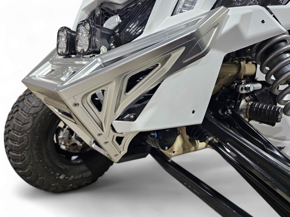 Elektric Offroad '17+ Can-Am Maverick X3 Machined Billet Front Winch Bumper - Clear Anodize