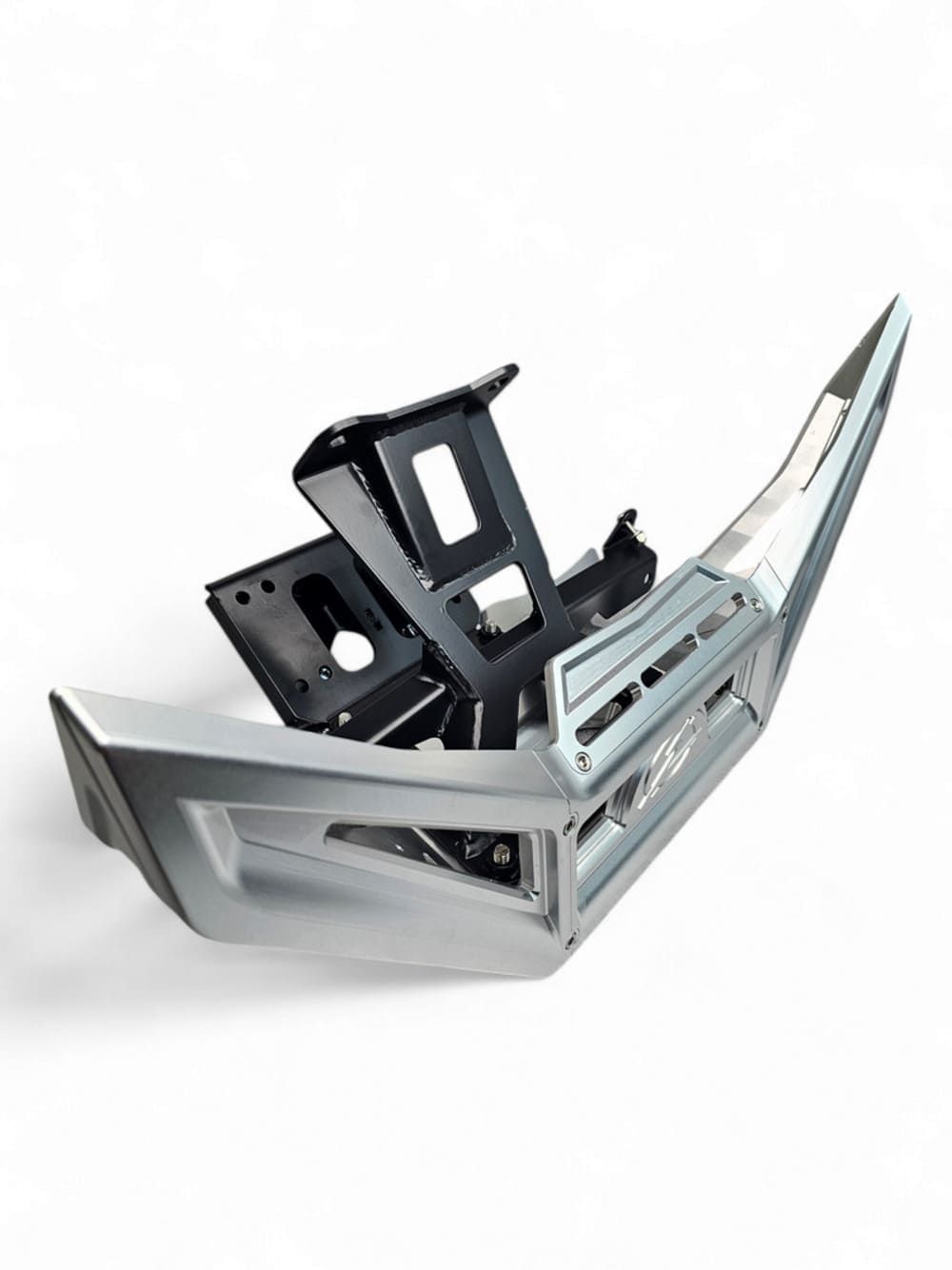 Elektric Offroad '17+ Can-Am Maverick X3 Machined Billet Front Winch Bumper - Clear Anodize