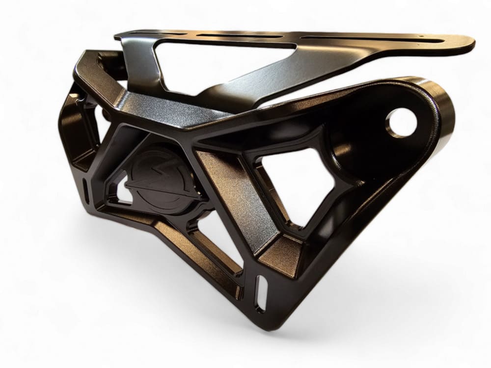 Elektric Offroad '17+ Can-Am Maverick X3 Upper Shock Mount Brace w/ Adjustable Light Mount Bracket - Black