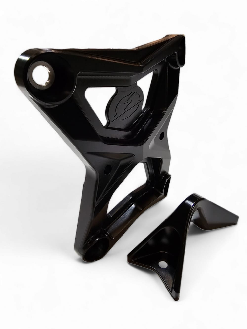 Elektric Offroad '20+ Polaris RZR Pro XP Radius Rod Plate w/ Tow Hook Black