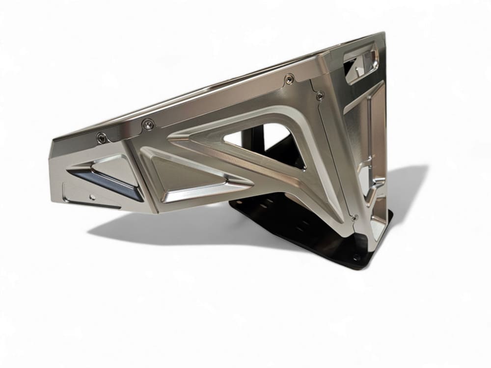 Elektric Offroad '22-'25 Polaris RZR Pro R Machined Billet Front Winch Bumper - Clear Anodize