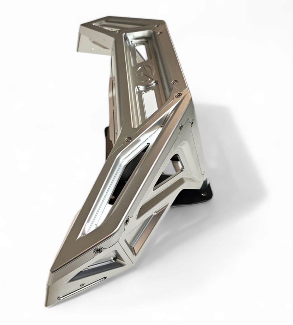 Elektric Offroad '22-'25 Polaris RZR Pro R Machined Billet Front Winch Bumper - Clear Anodize