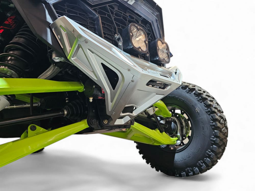 Elektric Offroad '22-'25 Polaris RZR Pro R Machined Billet Front Winch Bumper - Clear Anodize