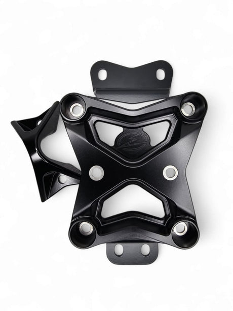 Elektric Offroad '22+ Can-Am Maverick X3 10 Bolt Radius Rod Plate w/ Pull Hook - Black