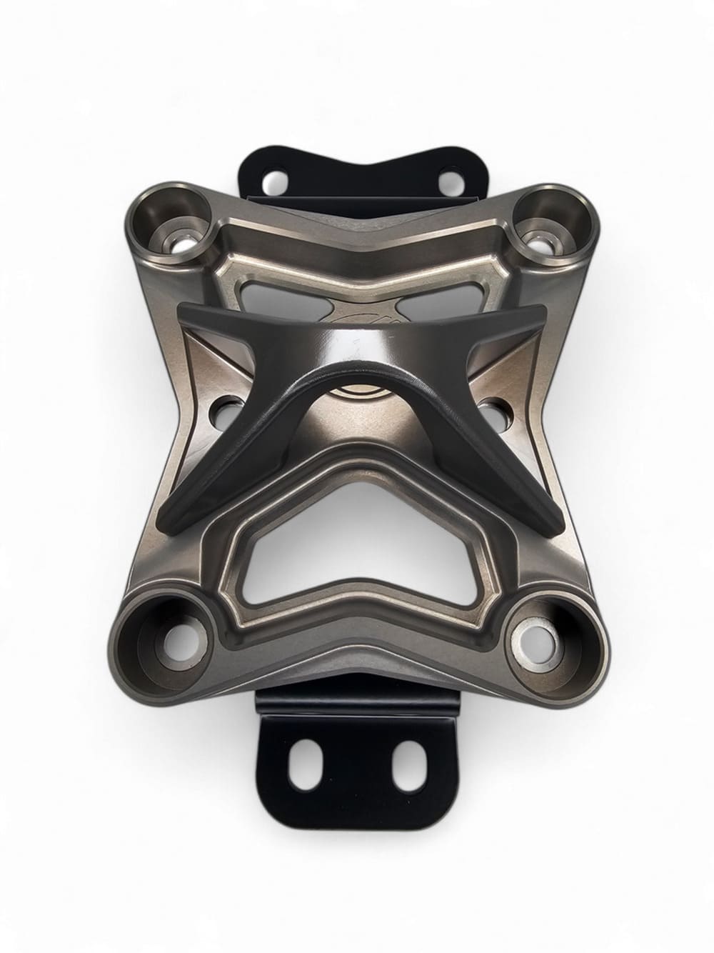 Elektric Offroad '22+ Can-Am Maverick X3 10 Bolt Radius Rod Plate w/ Pull Hook - Gunmetal