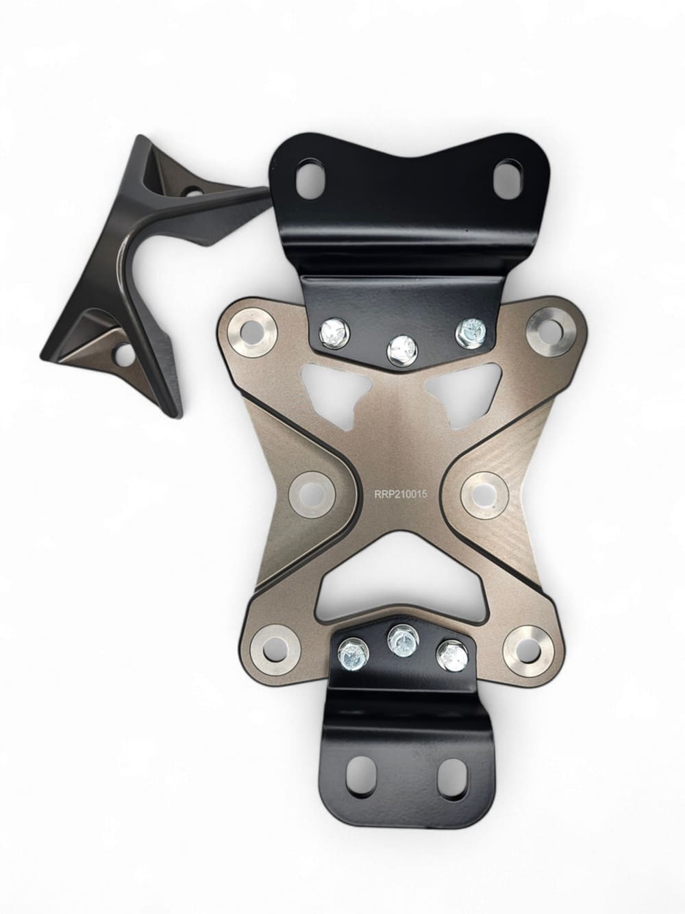 Elektric Offroad '22+ Can-Am Maverick X3 10 Bolt Radius Rod Plate w/ Pull Hook - Gunmetal