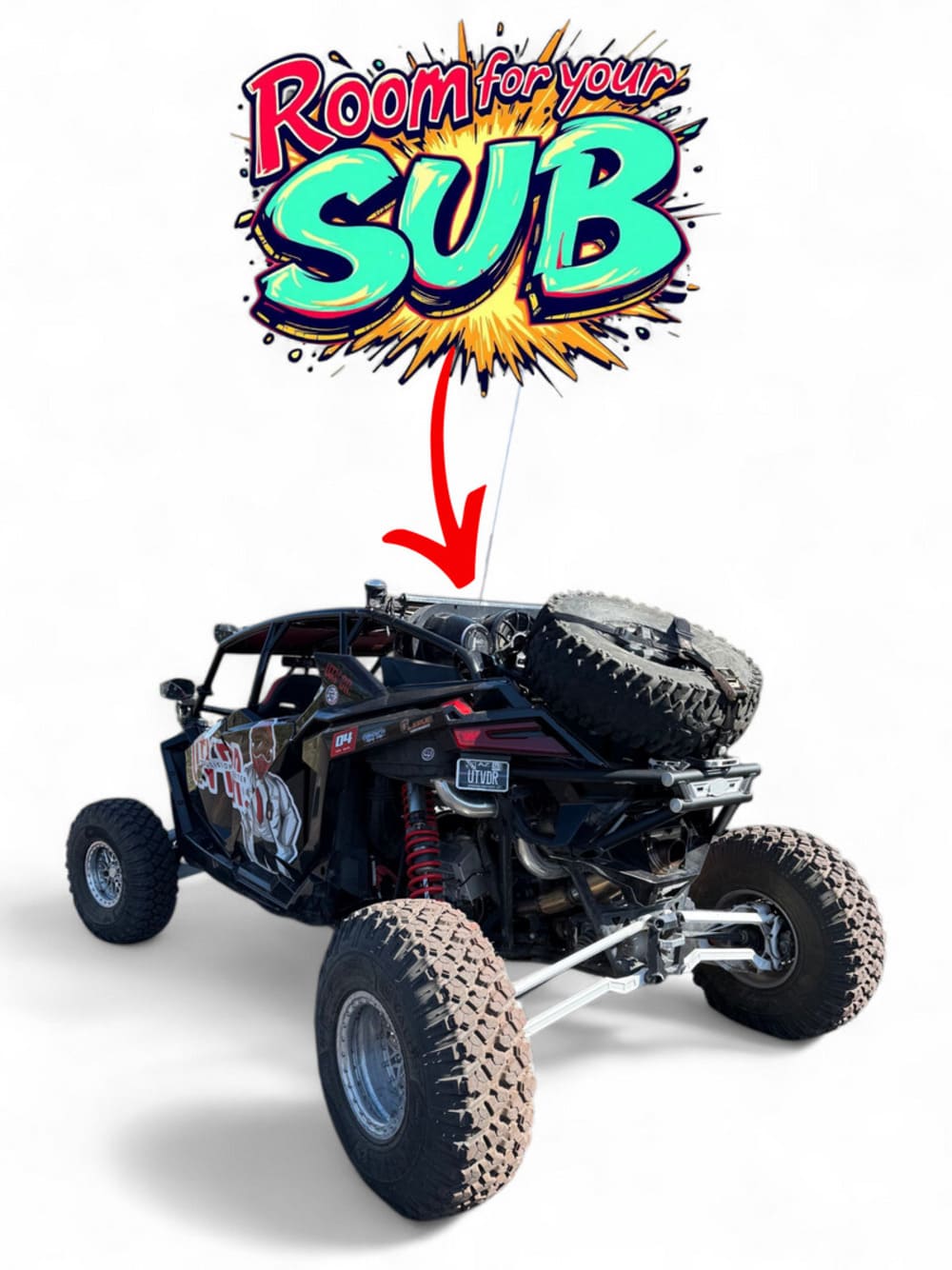 Elektric Offroad '22+ Polaris RZR Pro R Amp Rear Tire Rack & Rear Bumper Combo