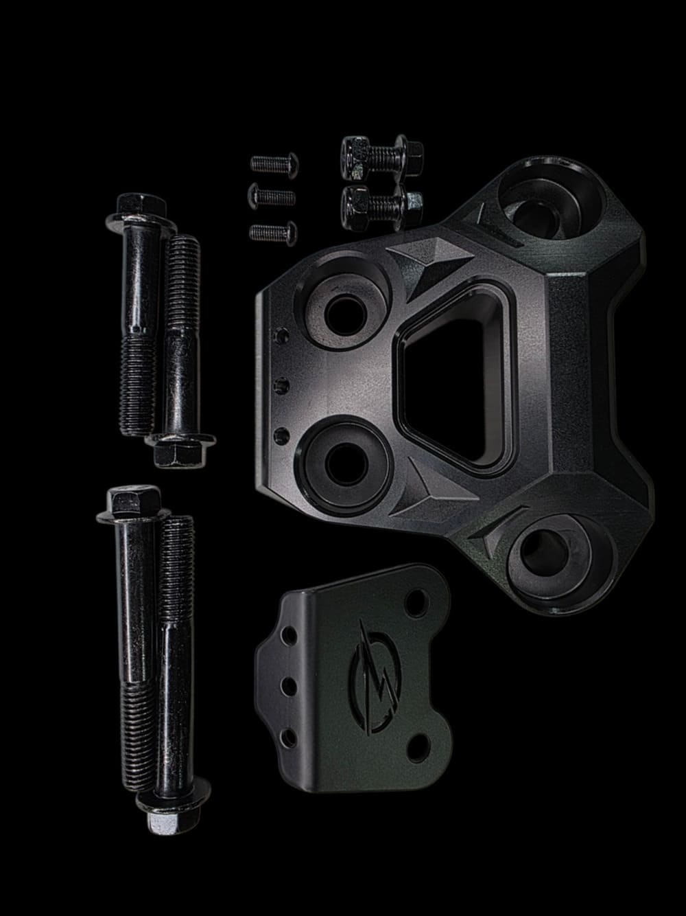 Elektric Offroad '24+ Can-Am Maverick R Billet Radius Rod Plate - Black