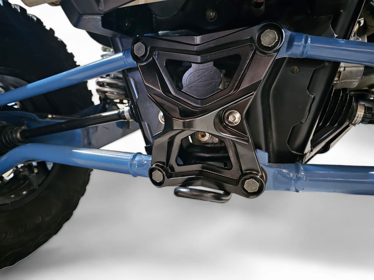 Elektric Offroad Designs '20+ Polaris RZR Pro XP Radius Rod Plate with Tow Hook Black