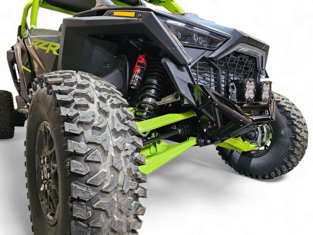 Elektric Offroad '22+ Polaris RZR Pro R Machined Billet Front Winch Bumper - Black Hard Anodize
