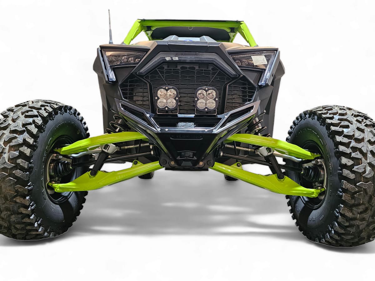 Elektric Offroad Designs '22+ Polaris RZR Pro R/ Turbo R Machined Billet Front Winch Bumper (Black Hard Anodize)