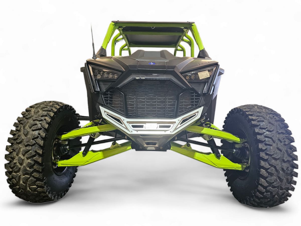 Elektric Offroad Designs '22+ Polaris RZR Pro R/ Turbo R Machined Billet Front Winch Bumper (Clear Hard Anodize)