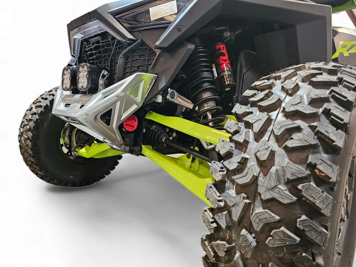 Elektric Offroad Designs '22+ Polaris RZR Pro R/ Turbo R Machined Billet Front Winch Bumper (Clear Hard Anodize)