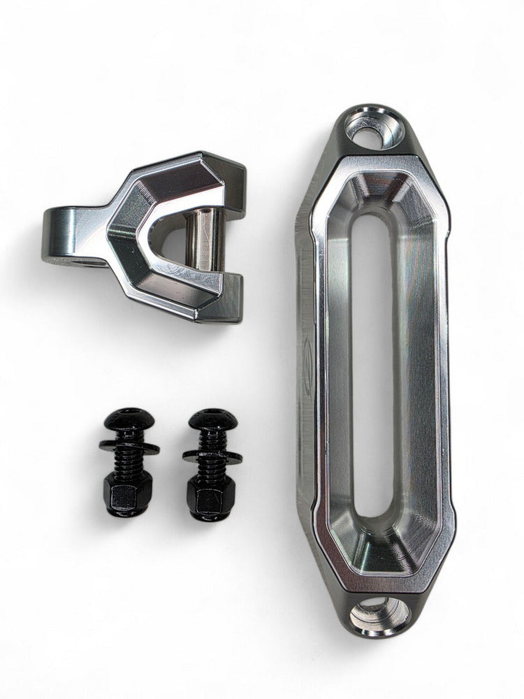 Elektric Offroad Winch Hawse Fairlead and Hook Combo - Clear