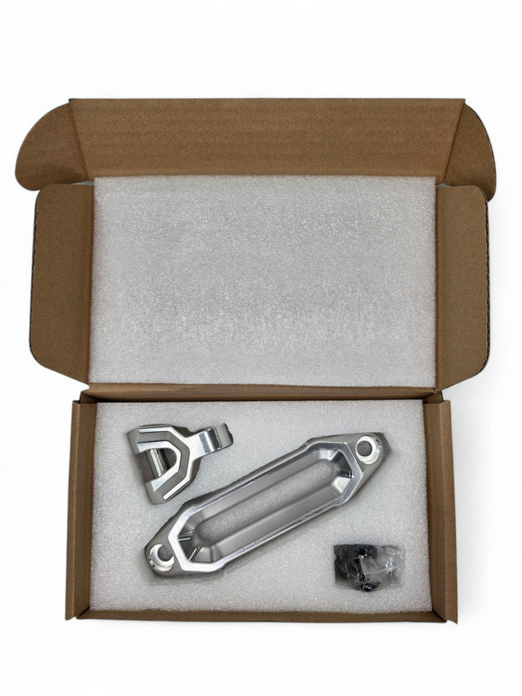 Elektric Offroad Winch Hawse Fairlead and Hook Combo - Clear