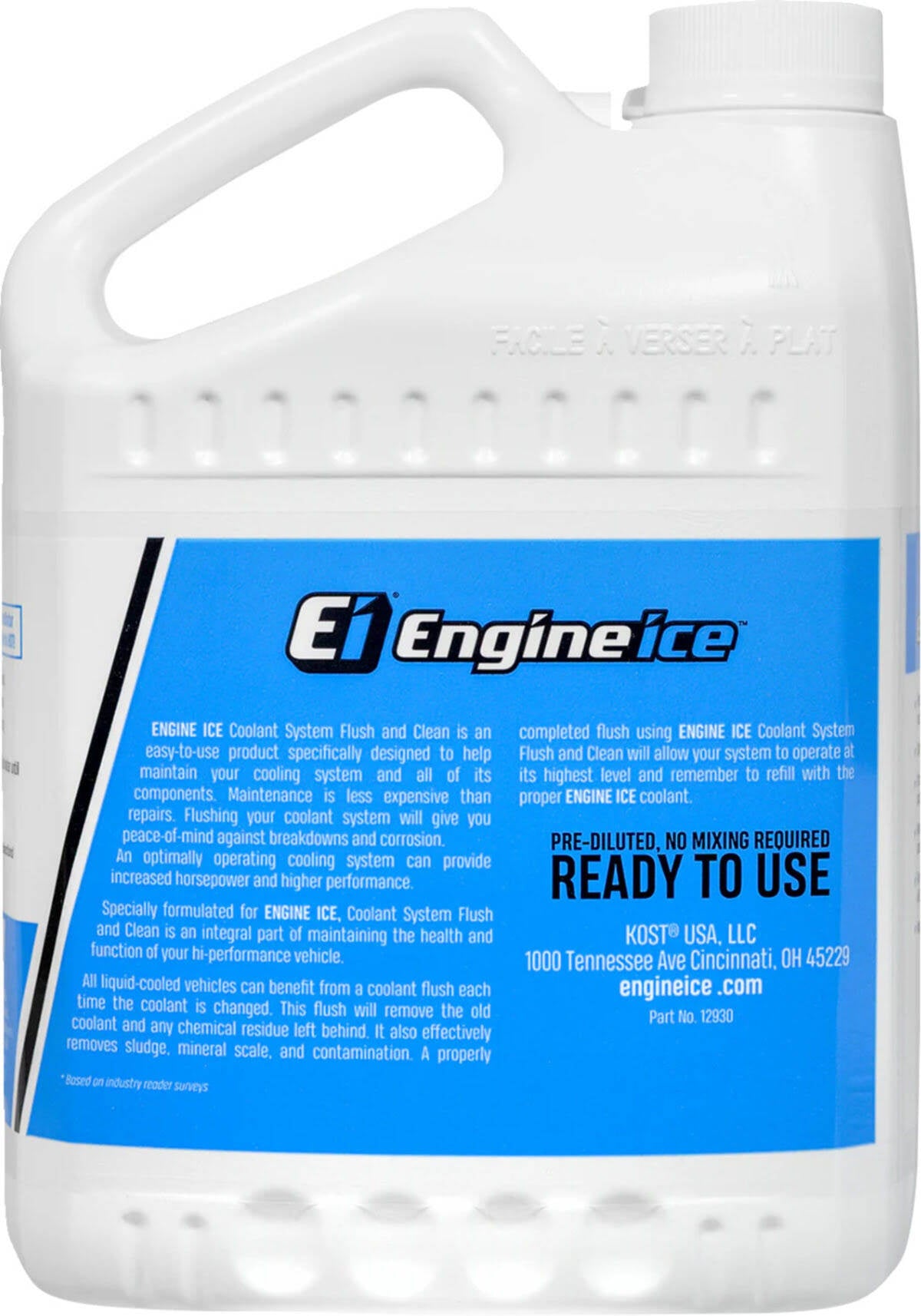 Engine Ice Coolant System Flush and Clean - 1/2 Gallon