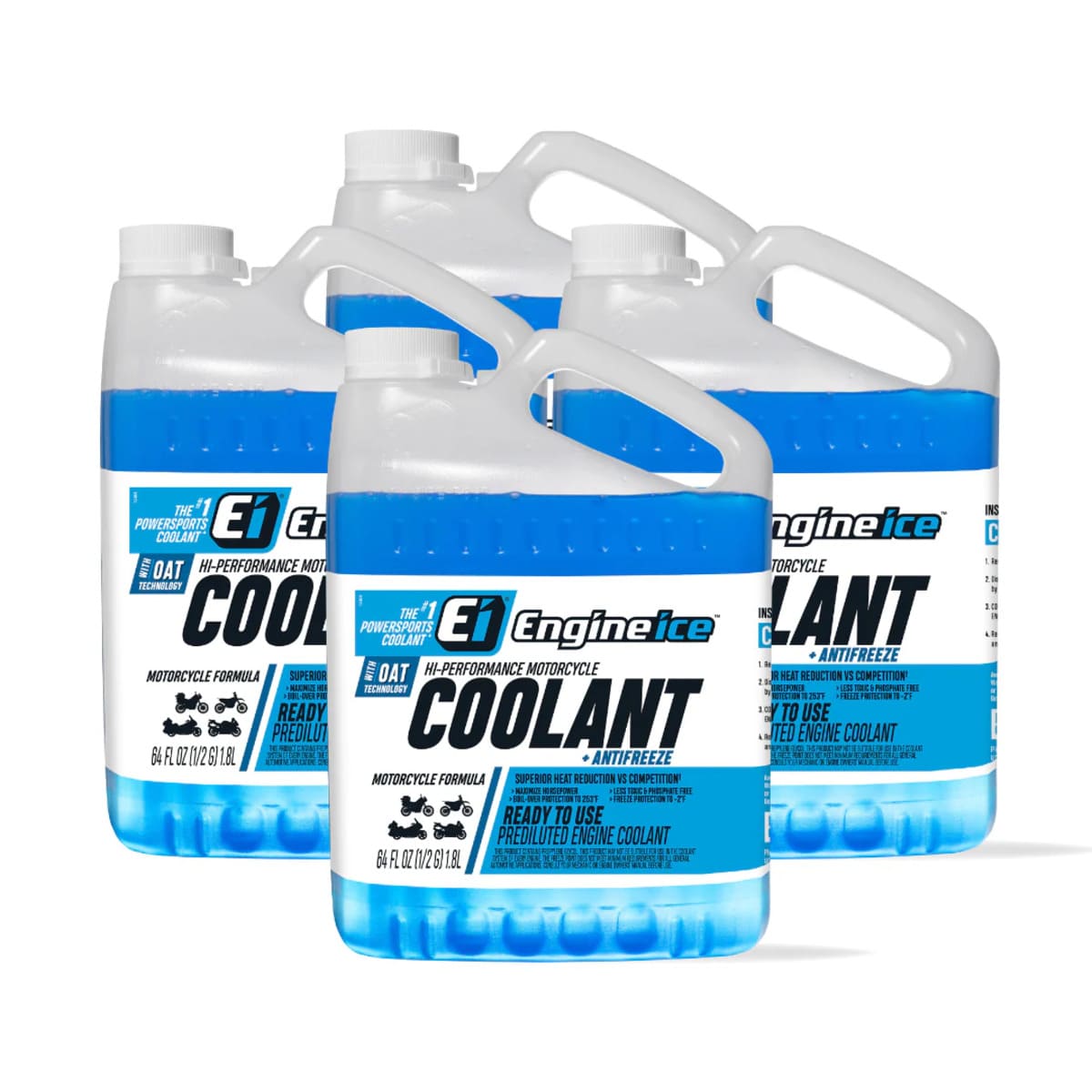 Engine Ice Hi-Performance Motorcycle Coolant/Antifreeze - 4 Pack