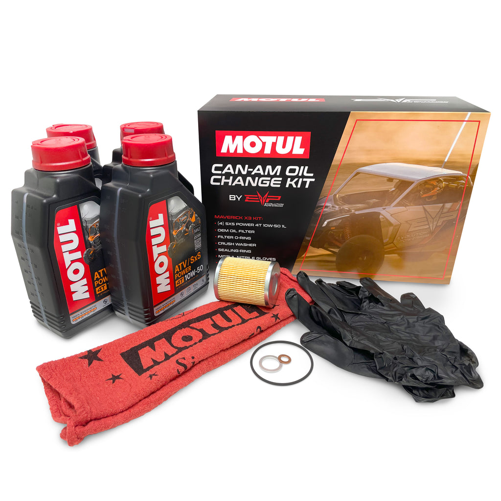 EVO Can-Am Maverick X3 Motul Oil Change Kits