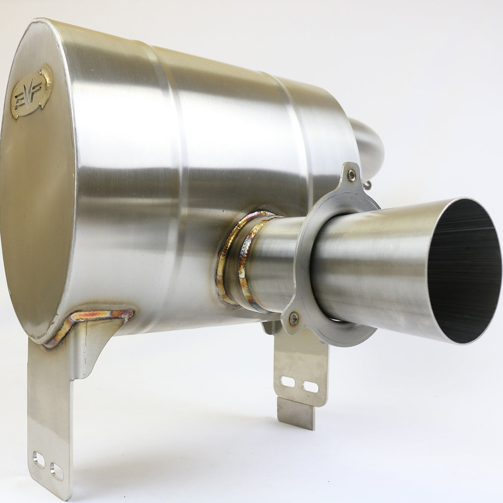 EVO Can-Am Maverick X3 Turbo Magnum Slip On Rear Exit Exhaust w/ Race Bypass Option