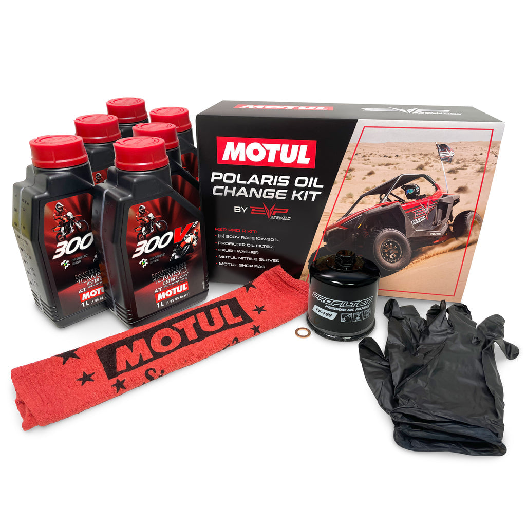 EVO Polaris RZR Pro R Motul Oil Change Kits