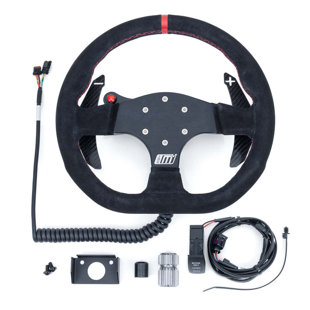 Evolution Can-Am Maverick R MOde Race Steering Wheel With PTT or Launch Control Buttons